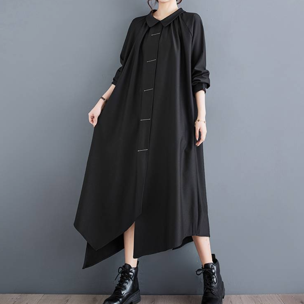 Dumitra - Elegantes, locker sitzendes Maxikleid für Frauen