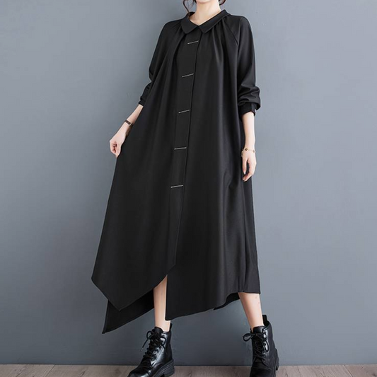 Dumitra - Elegantes, locker sitzendes Maxikleid für Frauen