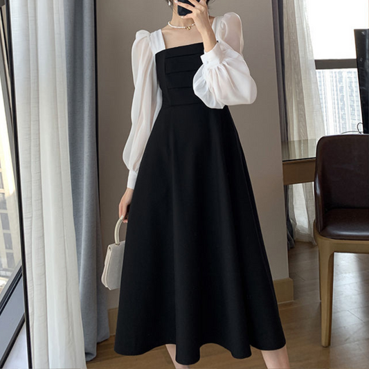 Ladinas - Vielseitiges Damen-Kleid mit Puffärmeln
