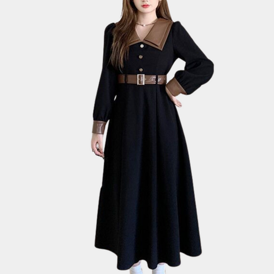 Smaranda - Elegantes Kleid mit Gürtel Komfort trifft auf Klasse