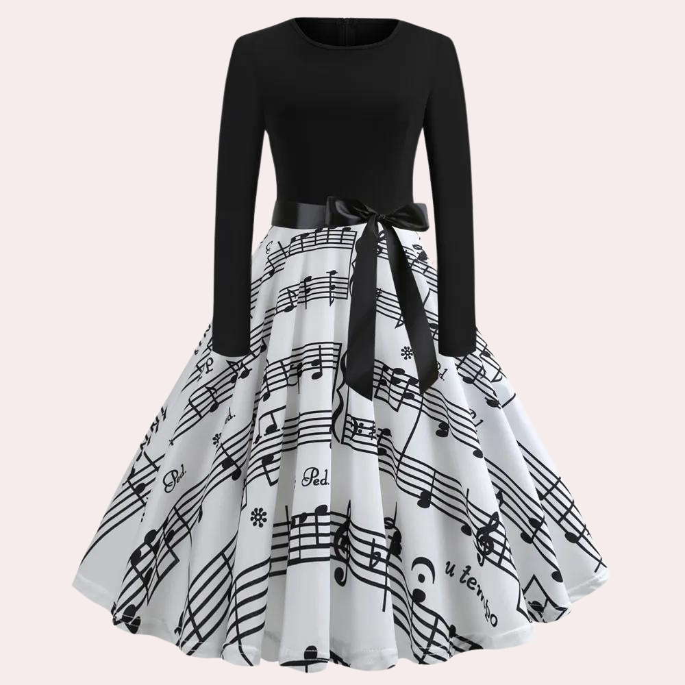 Odeta - Elegantes ausgestelltes Kleid für Frauen