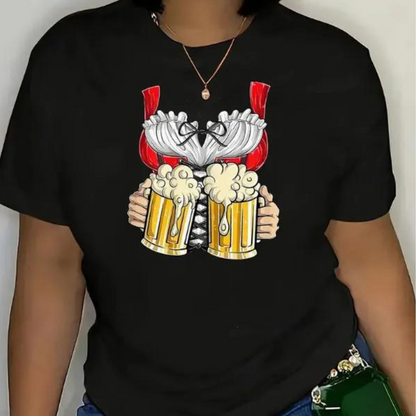 Odetta - Damen-T-Shirt Dirndl Bier Oktoberfest