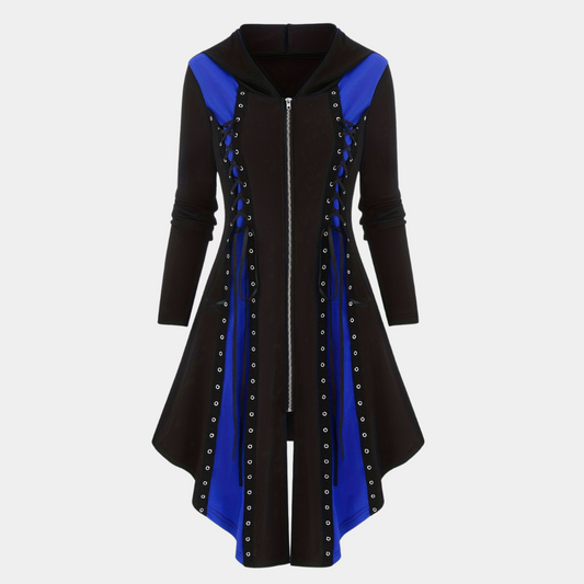 Nyssa - Trendiges Kleid mit Reißverschluss und Kapuze