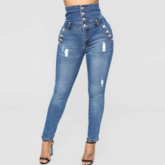 Nola - Elegante Skinny-Hose mit hoher Taille für Frauen