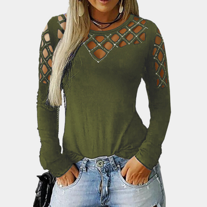 Mariel - Modernes Damen-Top mit modischem Cut-Out-Design