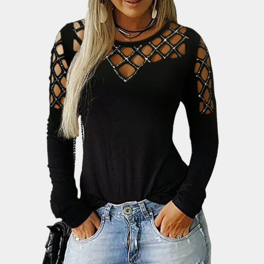 Mariel - Modernes Damen-Top mit modischem Cut-Out-Design