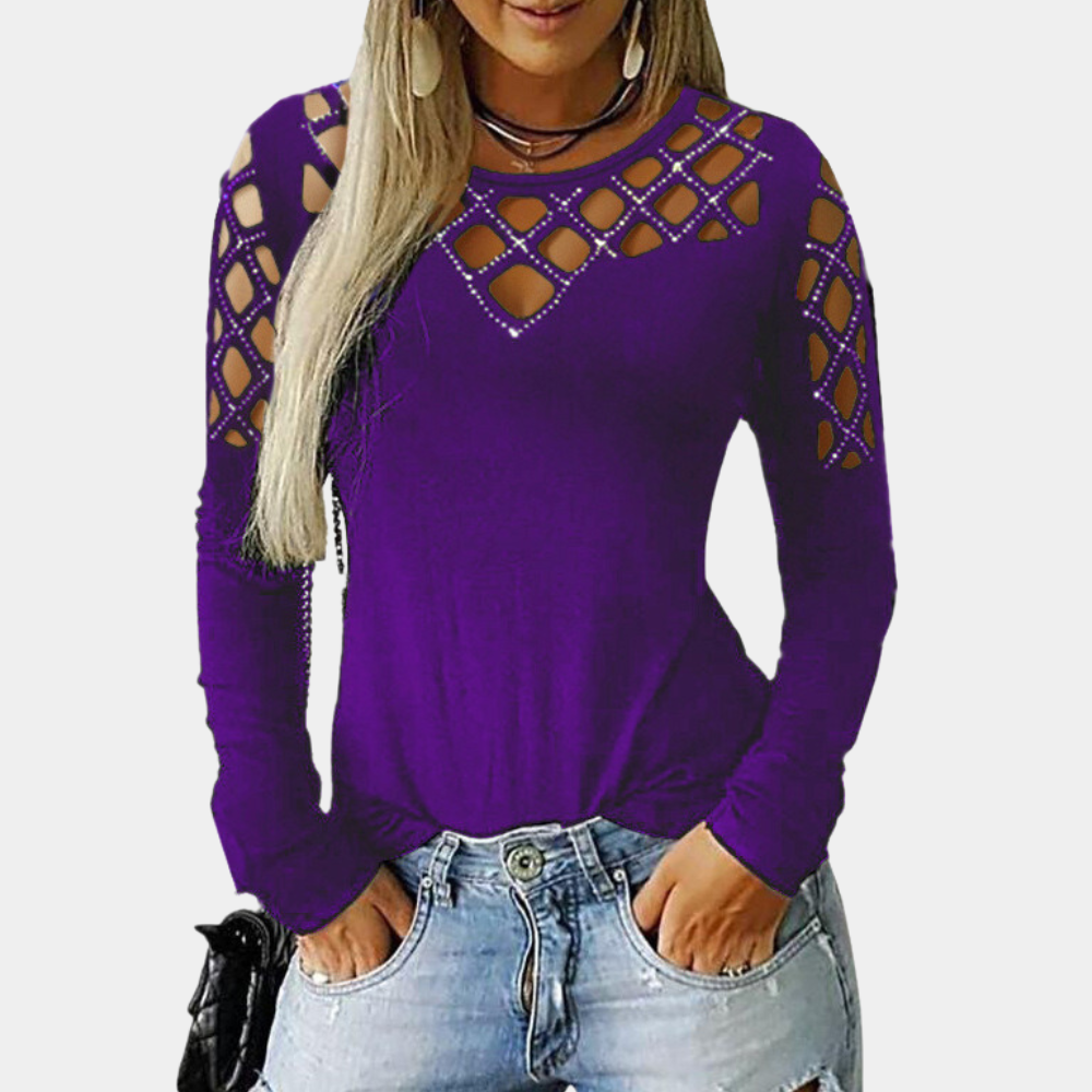 Mariel - Modernes Damen-Top mit modischem Cut-Out-Design
