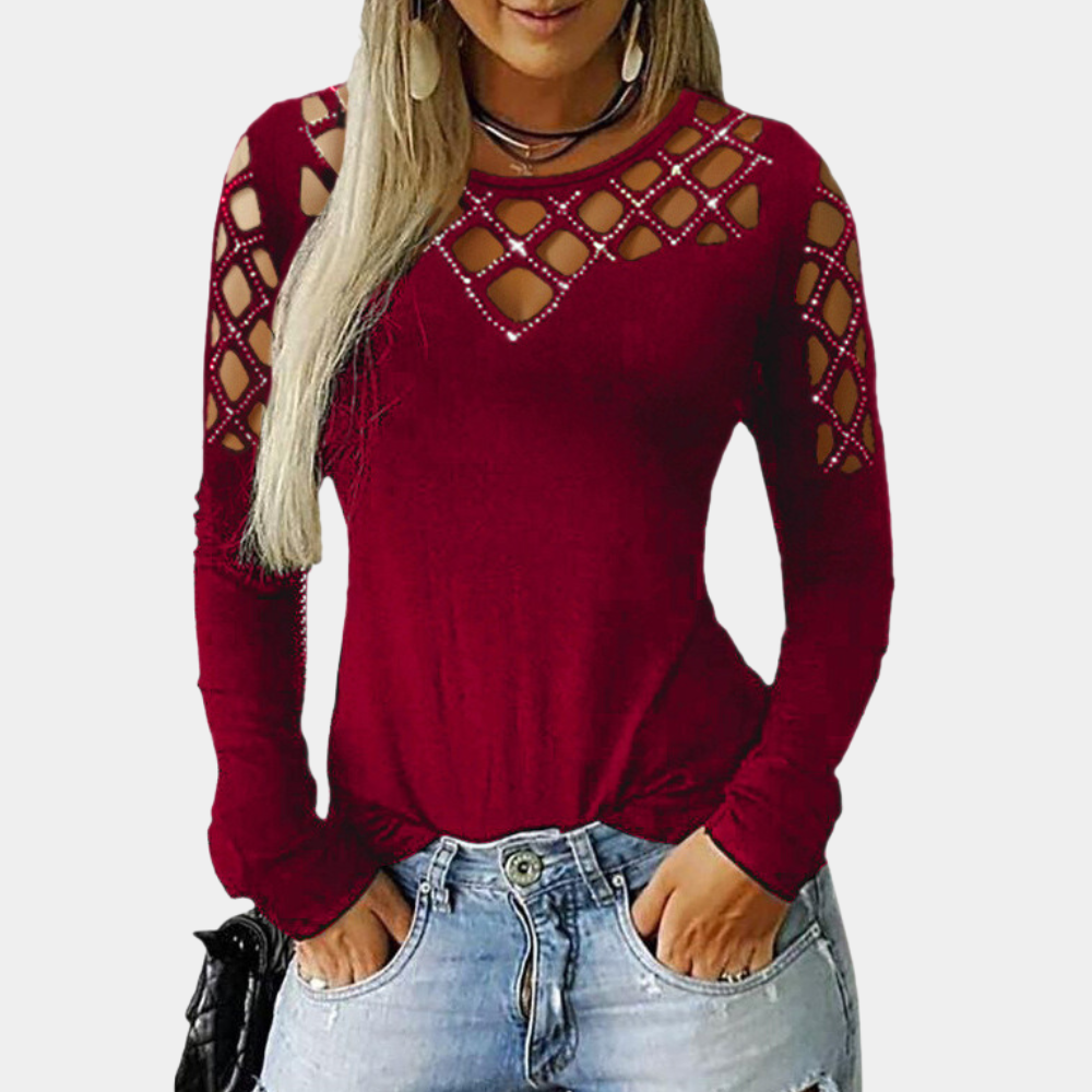 Mariel - Modernes Damen-Top mit modischem Cut-Out-Design