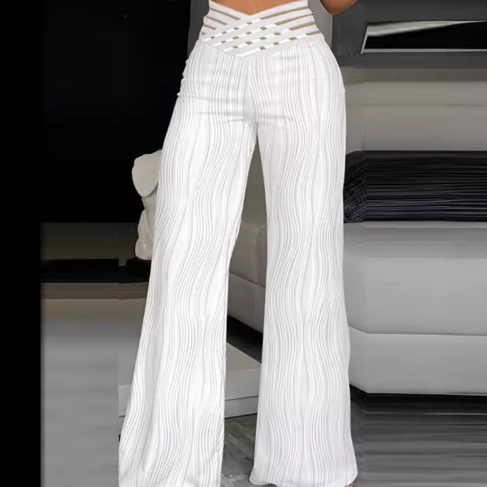 Halina - Modische Damenhose mit hoher Taille