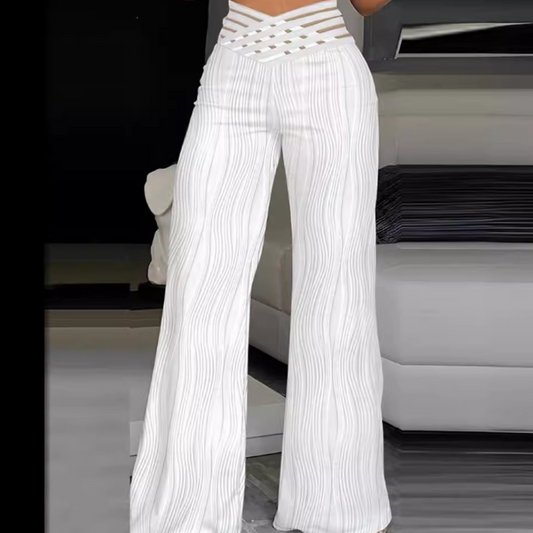 Halina - Modische Damenhose mit hoher Taille