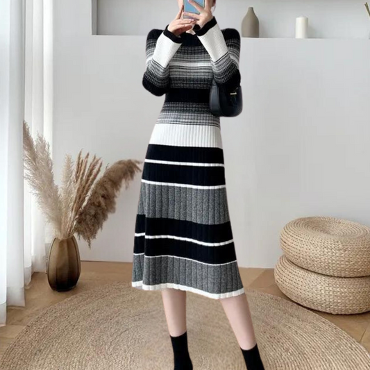 Betina - Vielseitiges Midikleid aus Strick für Damen