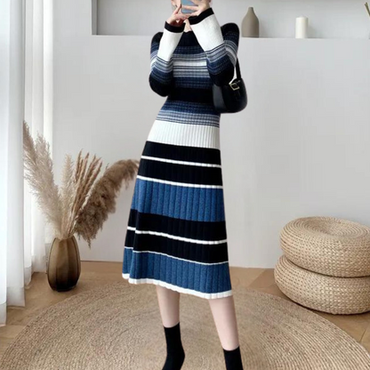 Betina - Vielseitiges Midikleid aus Strick für Damen