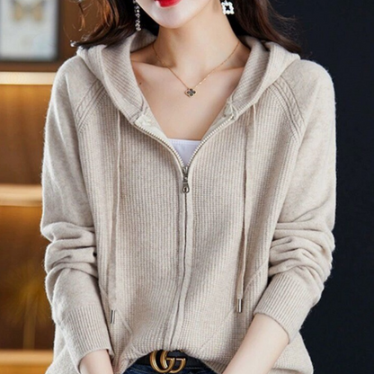 Ellis - weiche Strickjacke mit Reißverschluss