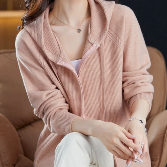 Ellis - weiche Strickjacke mit Reißverschluss