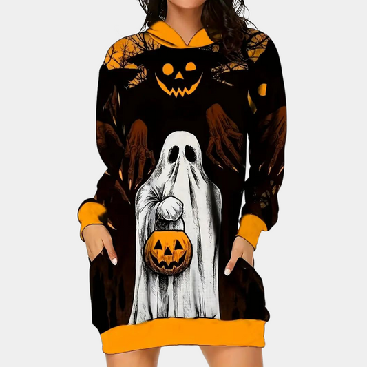Cili - Halloween-Kleid mit Kapuze für Damen