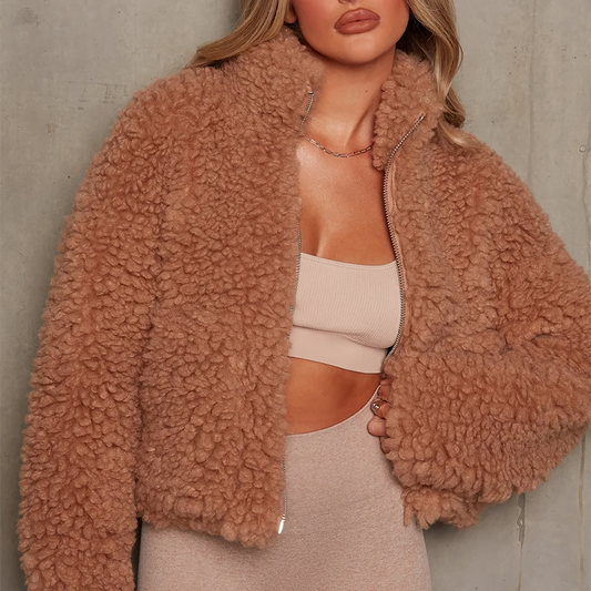 Elinore - Schicke Fuzzy-Jacke für Frauen