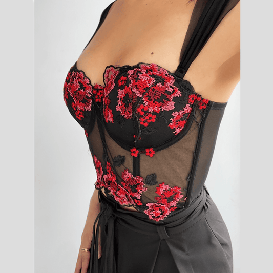 Kamil - Body mit rosa Druck
