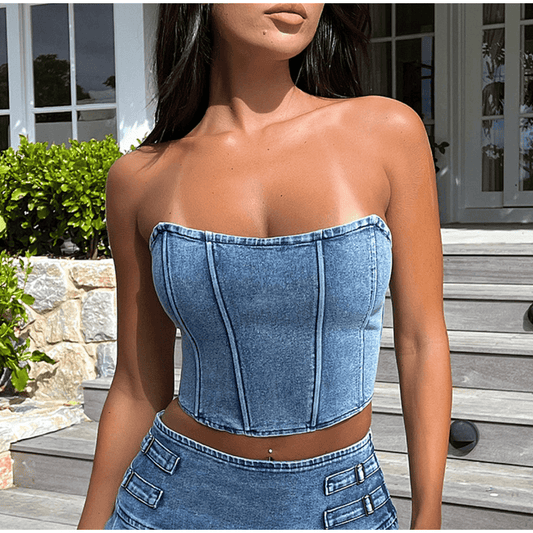 Top Feie - Denim-Top für Damen