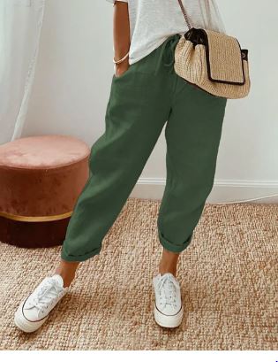 Elegante Baumwollhose