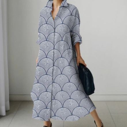 Lucille - Bedrucktes Kleid für Frauen