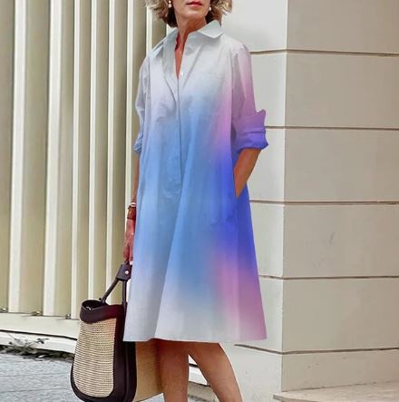 Lillian - Hemdkleid mit Farbverlauf für Frauen