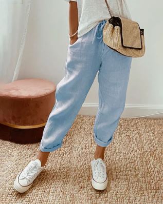 Elegante Baumwollhose
