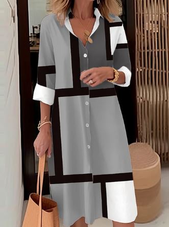 Anna - Elegantes Hemdblusenkleid