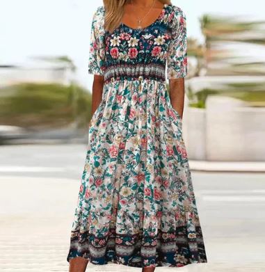 Milanie - Bohème-Kleid