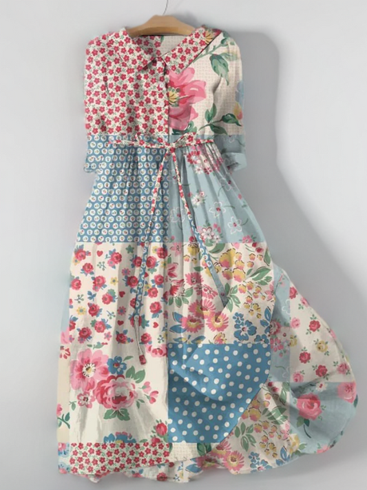 Carmen - Lockeres Blumenkleid im Bohème-Stil