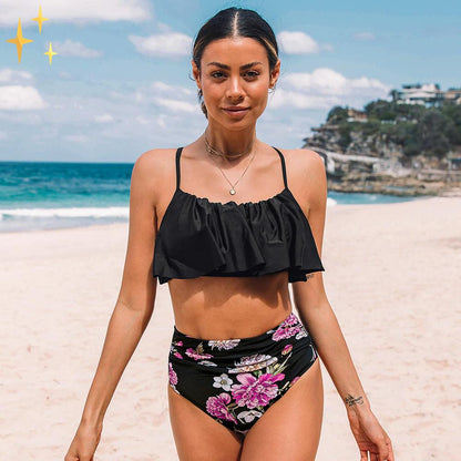 Eugenia® | Bikinioberteil + Hose mit hoher Taille - Fühlen Sie sich selbstbewusst und schön in der Sonne