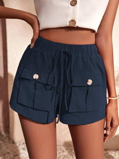 ALISHA - Lässige Cargoshorts mit elastischem Bund