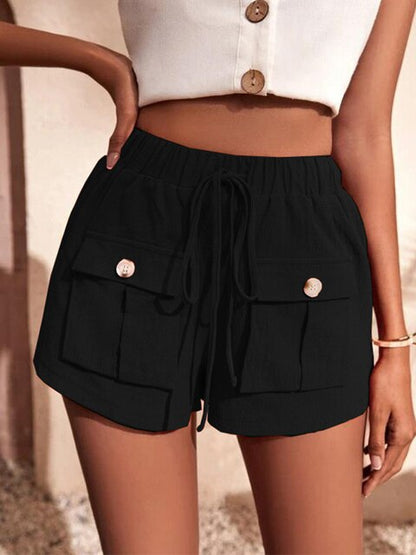 ALISHA - Lässige Cargoshorts mit elastischem Bund