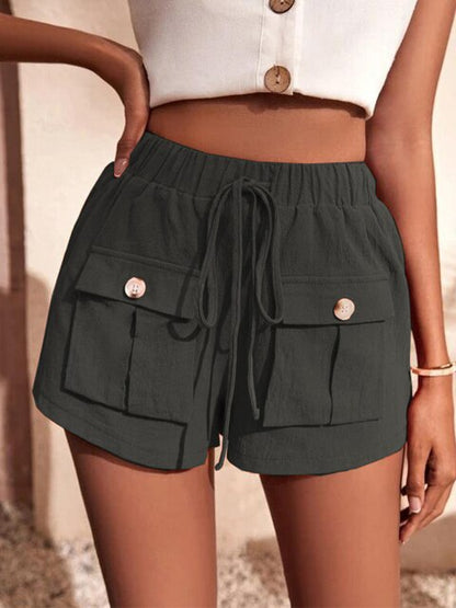 ALISHA - Lässige Cargoshorts mit elastischem Bund