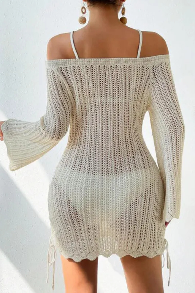 Celestine | Gestrickter Strand Bikini Badeanzug Bluse