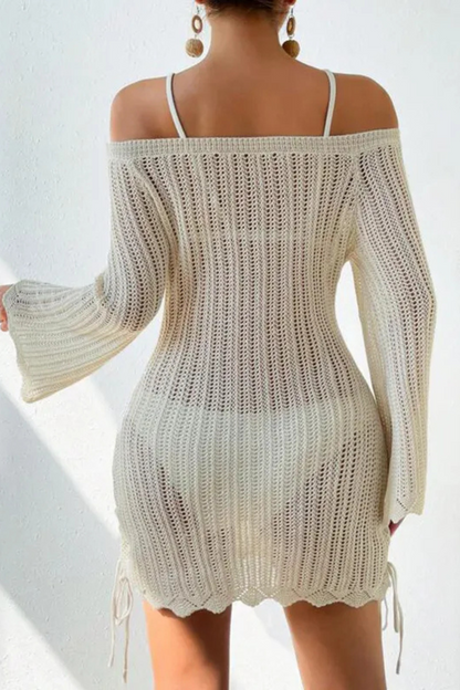 Celestine | Gestrickter Strand Bikini Badeanzug Bluse