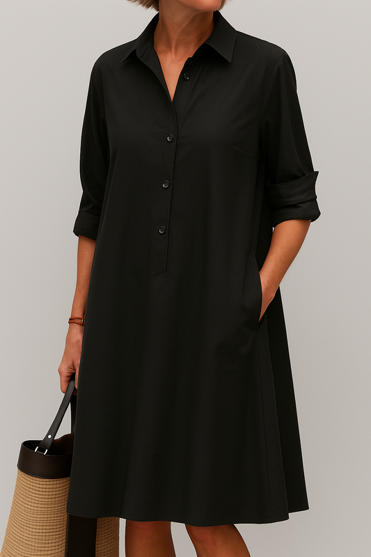 Elodie Hemdblusenkleid mit Knopfverschluss