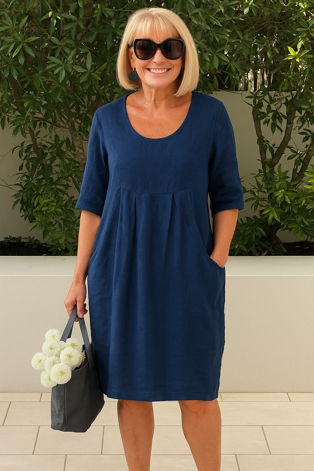 Elegantes und lässiges Midikleid für Sommertage