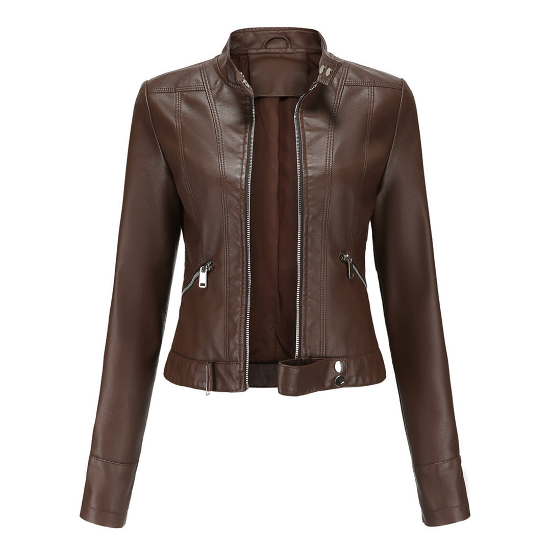 Stylische Lederjacke für Frauen mit Gürtel