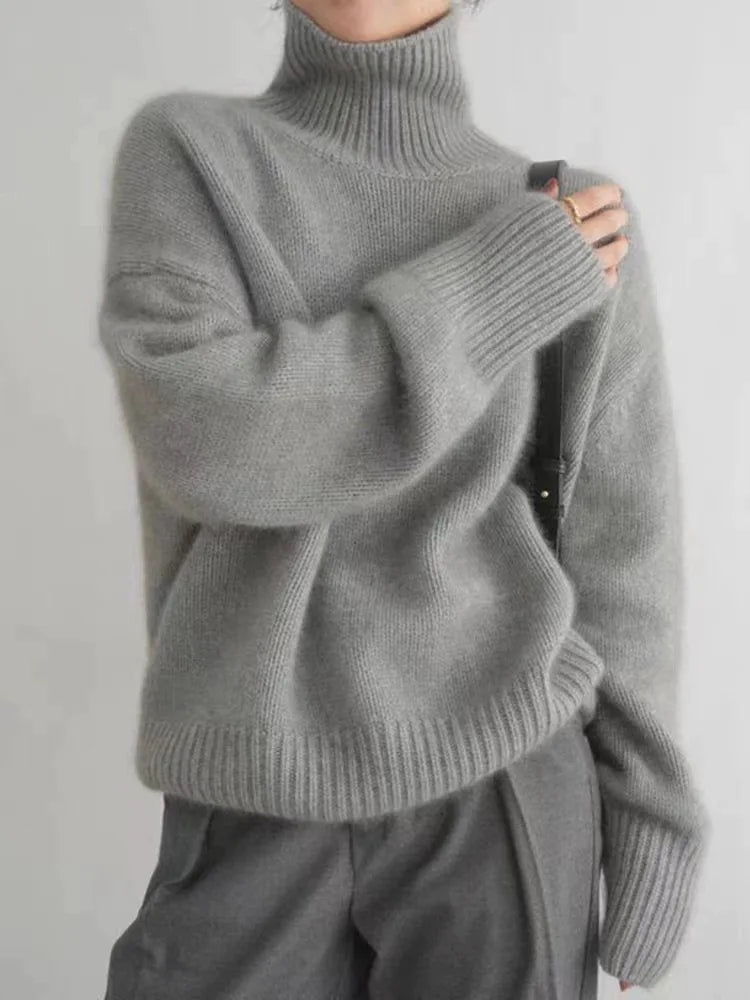 Eleganter Rollkragenpullover für Frauen