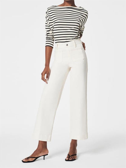 Stretch-Hose-mit-hochgezogener-Taille
