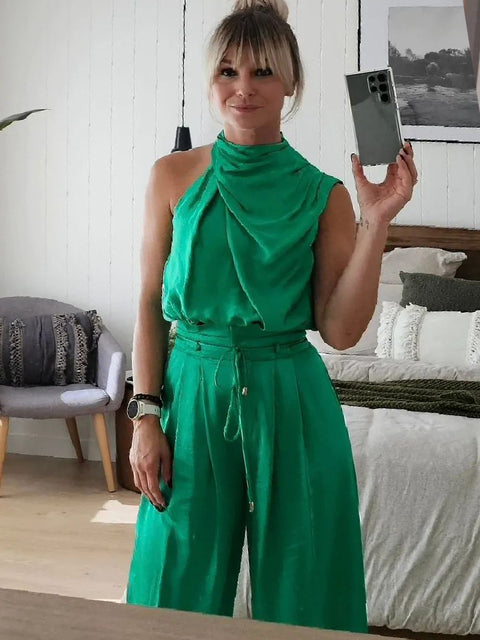 Elle - Elegantes ärmelloses Top-Set für Frauen