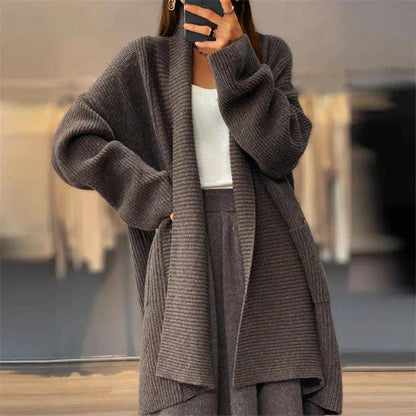 Lange Strickjacke für Damen