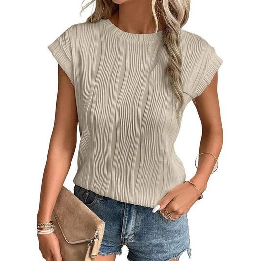 Damen-T-Shirt - Gestreift - Kurze Ärmel - Perfekt für den Casual-Look