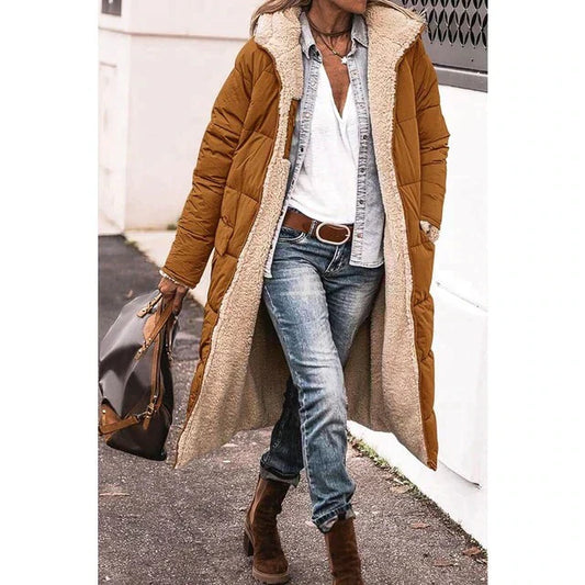 Yesha - Kuschelige lange Jacke für Frauen