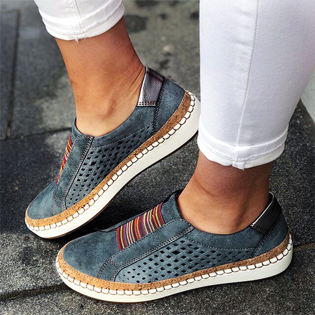 Orthopädische Schuhe für Frauen Modische Schuhe mit runden Zehen