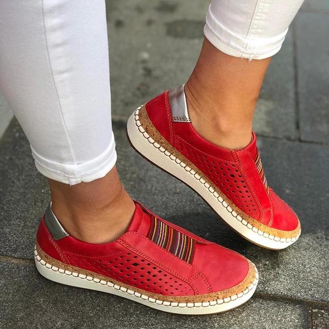 Orthopädische Schuhe für Frauen Modische Schuhe mit runden Zehen