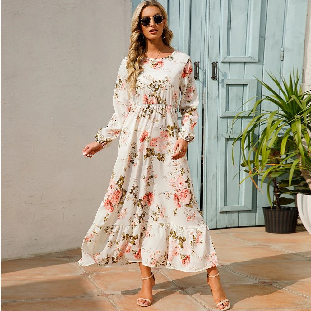 Daria - Eleganter Chiffon Jurk