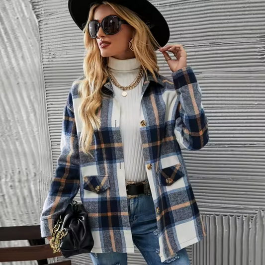 Dascha - Elegante karierte Jacke