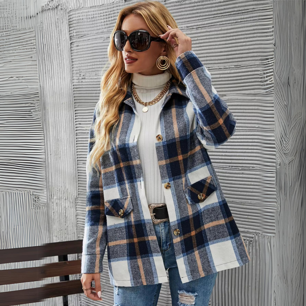 Dascha - Elegante karierte Jacke