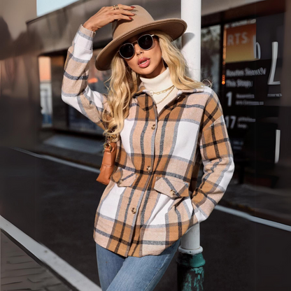 Dascha - Elegante karierte Jacke